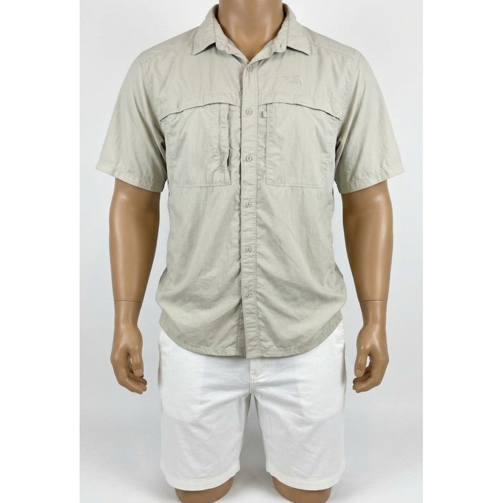 The North Face Tekware Vented Hiking Fishing Shirt XL Nylon Quick Dry Wicking